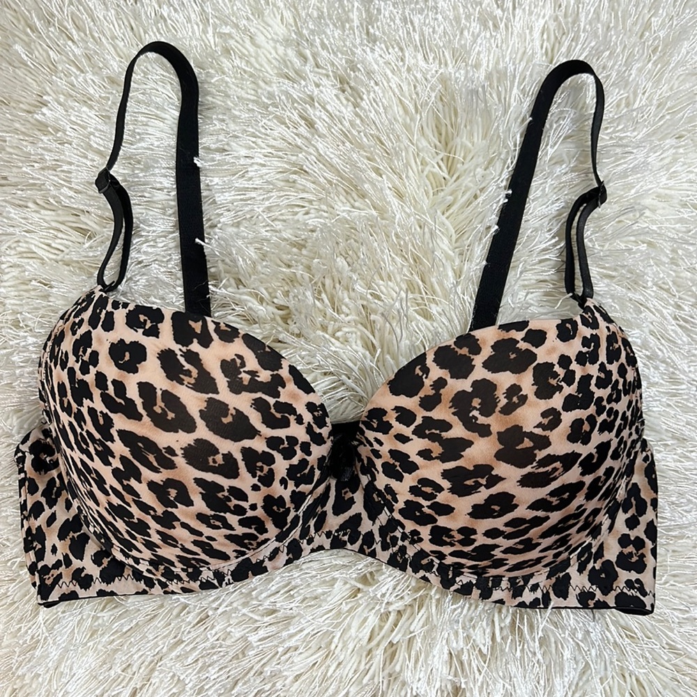 Jennifer Leopard Print Push-Up Bra - image 6